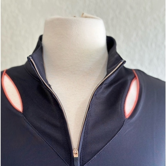 2 for $26 EP NY Golf Women's Mock Neck 1/4 Zip Polo Size Small NWT - Picture 4 of 7